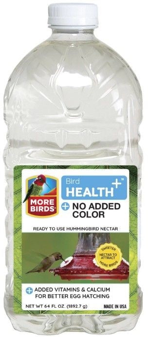 More Birds Health Plus Ready To Use Hummingbird Nectar Clear 64 oz