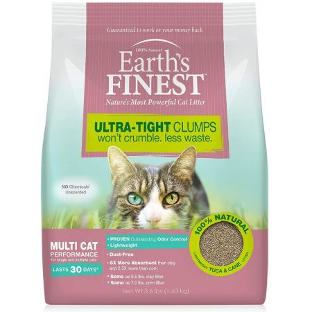 Earths Finest Premium Clumping Cat Litter