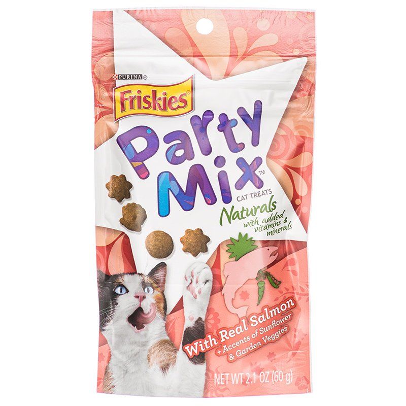 Friskies Party Mix Naturals Cat Treats - Real Salmon